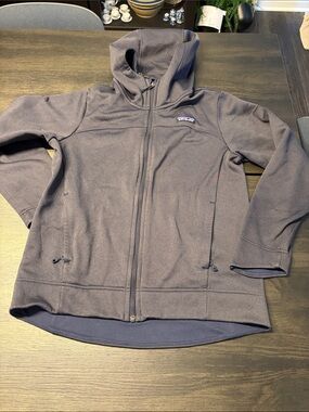 Patagonia Women's Ukiah Hoody Full-Zip Fleece Jacket Grey Small EUC